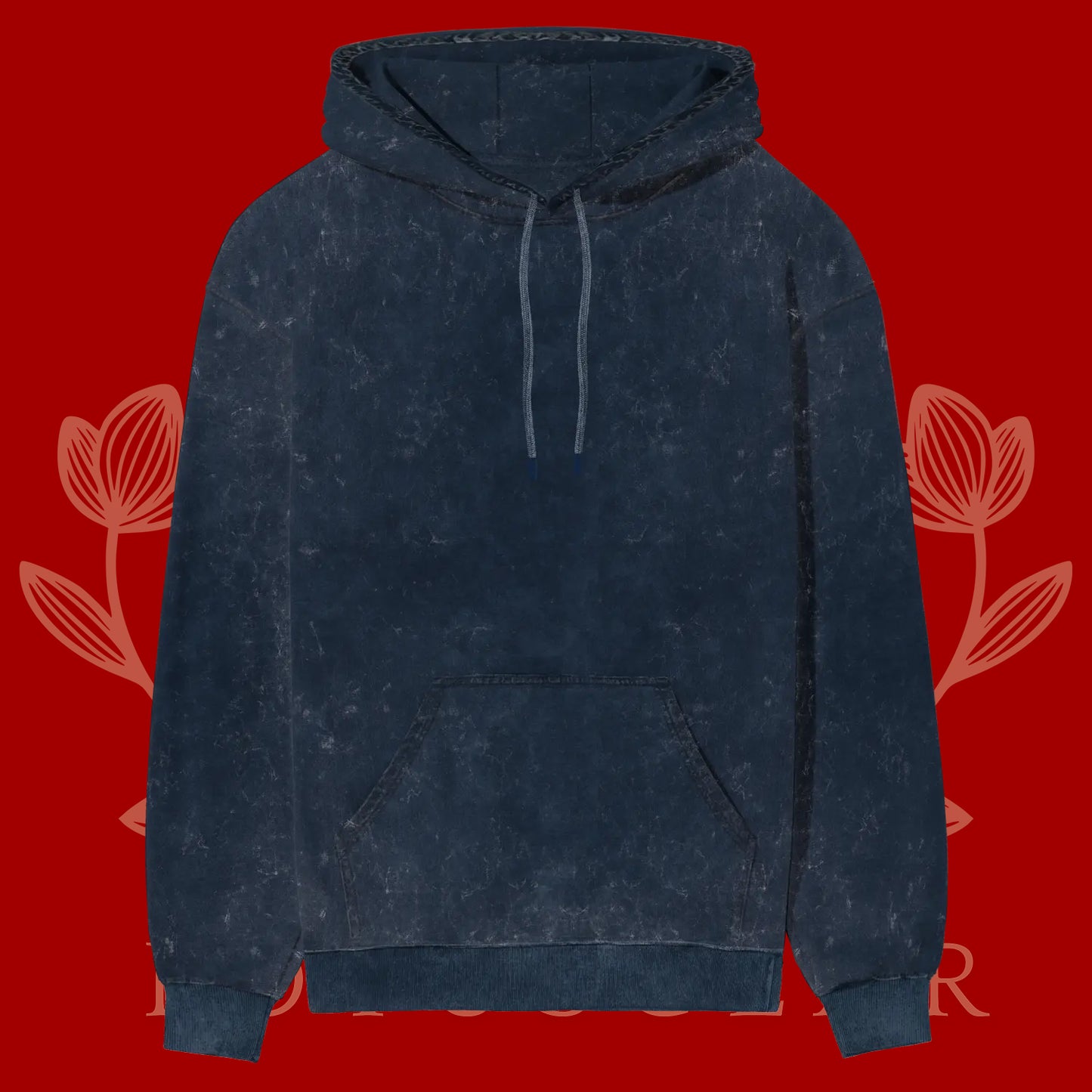 Acid Wash Heavy Weight Hoodie - Metal Edit