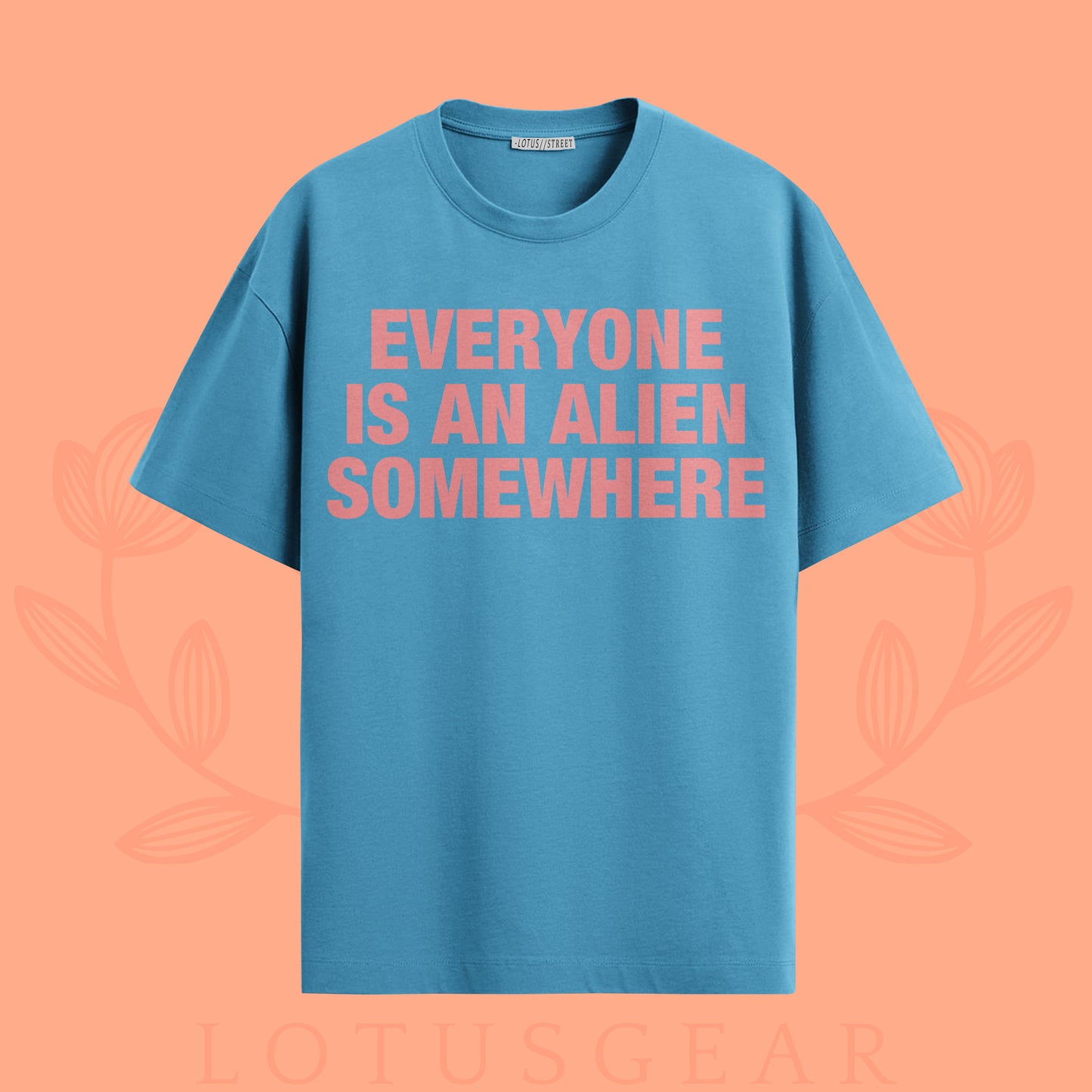 Everyone is An Alien Somewhere ColdPlay Tee in Blue