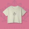 Sassy Angel Beige Crop Top