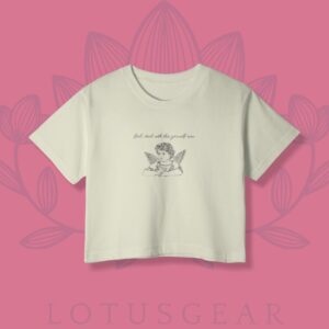 Sassy Angel Beige Crop Top