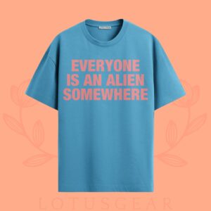 Everyone is An Alien Somewhere ColdPlay Tee in Blue