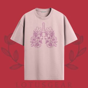 Lungs of Life Tee in Baby Pink