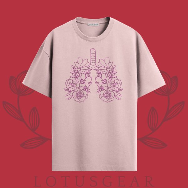 Lungs of Life Tee in Baby Pink