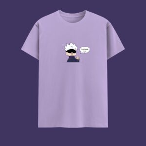 Gojo Tee in Lavender - You Are Weak