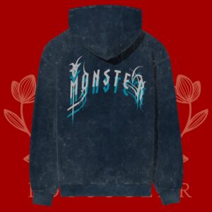 Acid Wash Heavy Weight Hoodie - Metal Edit