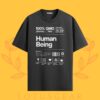 Organic Human Tee in Black