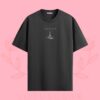 Eiffel Tower Embroidered Tee in Black