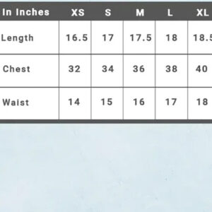 Womens crop tank size chart lotusgear 3