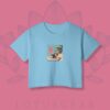 Cool Cat Crop Top in Baby Blue