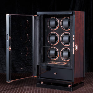 Obsidian Six Watch Vault and luxury watch winder from Lotusgear