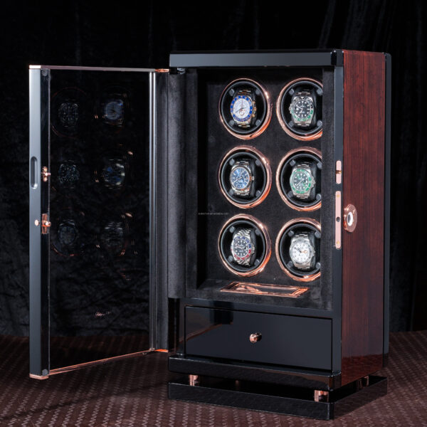 H7655cd83ca4448c5a3c921b189fddcc7F.jpg Obsidian Six Watch Winder Vault